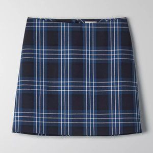Wilfred New Classic A-line Mini Plaid Skirt Size 0